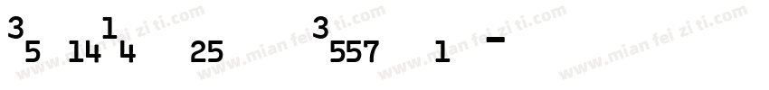 RoadNumbers Regular字体转换